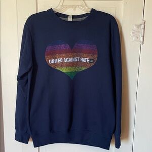 HRC “United Against Hate” sweatshirt, M, GUC